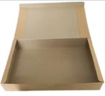Caja de embalaje de una pieza de empaquetado modificada para requisitos particulares del papel de Brown Kraft de las cajas de la ropa