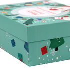 Cajas de regalo de empaquetado de la Navidad de las cajas de la Navidad de la impresión de CMYK con la bandeja de las tapas