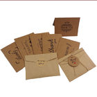 Una tarjeta de encargo de empaquetado más fina que imprime tarjetas de regalos de los materiales del papel de Kraft