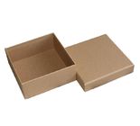 cajas de regalo cuadradas de empaquetado grises de la caja del papel de Kraft de la cartulina 900gsm con las tapas