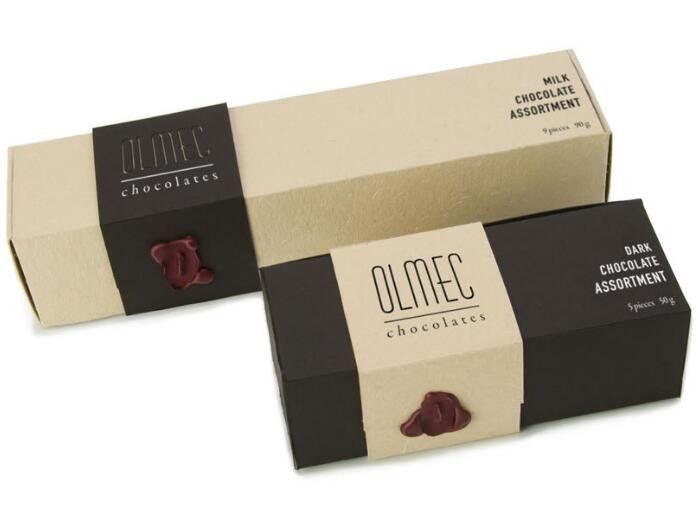 Caja del chocolate del papel de Kraft que empaqueta las cajas de empaquetado del pequeño regalo amistoso de Eco