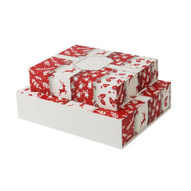 La caja de la tapa de la caja de papel de la cinta de la Navidad y de regalo de la base crea la impresión de CMYK para requisitos particulares