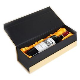 Diseño modificado para requisitos particulares de empaquetado reciclado de la caja de regalo del folleto de la caja de papel del vino de lujo