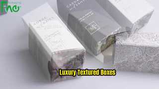 Cajas de papel texturizado